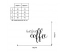 Quotes - But First Coffee Family Quote Wall Stickers Vinyl Lettering